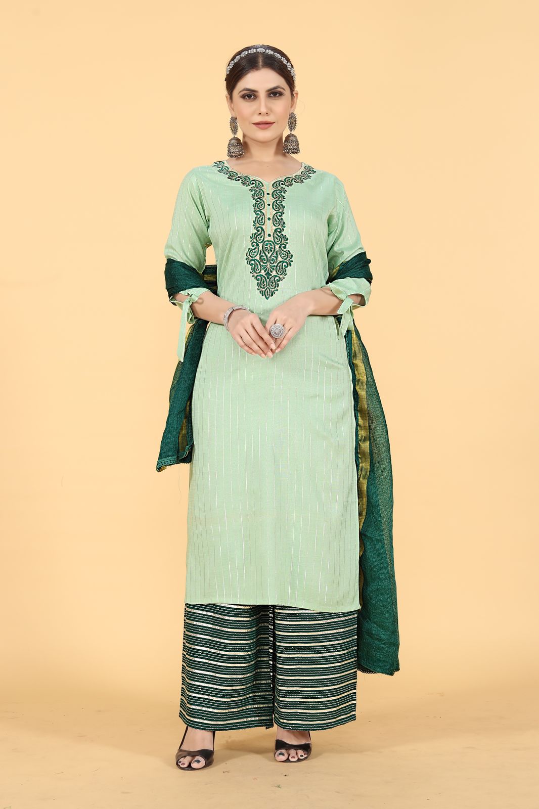 Padmavati One By Seamore Rayon Kurtis With Bottom Dupatta